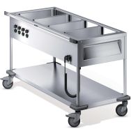 Chariots de distribution de repas 4 cuves simples SAW L-4