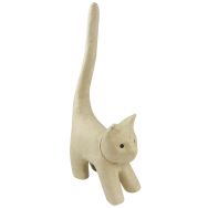 Chat naïf avec longue queue 32cm (Lot de 4)