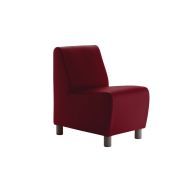 Chauffeuse 1 place Izari enduit PVC M1 Groseille