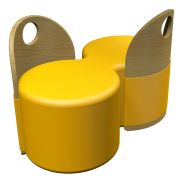 Chauffeuse 2 places conversation 80/53,5x41 cm -Twiny