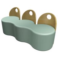 Chauffeuse 3 places 120/53,5x41 cm -Twiny