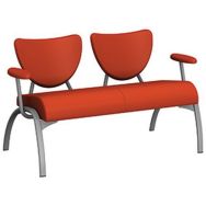 Chauffeuse Ainoha 2 places avec accoudoirs enduit PVC - Sokoa