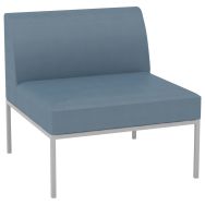 Chauffeuse Atrium enduit PVC Bleu gris