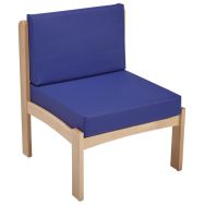Chauffeuse Autize structure Naturel PVC 9432 Bleu