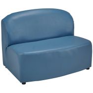 Chauffeuse Bowling 2 places tissu enduit PVC M2 non déhoussable coloris pétrole