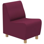 Chauffeuse accueil Izari pied bois Sokoa