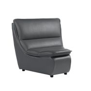 Chauffeuse angle 45° Zeny tissu chiné non feu M1 gris