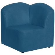 Chauffeuse angle 90 Bowling Déhoussable enduit PVC M1 Urban Pétrole