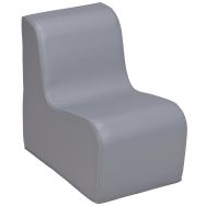 Chauffeuse compacte Diabolo enduit PVC Gris