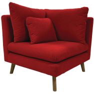 Chauffeuse d'angle Riga tissu polyester non classé feu