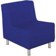 Chauffeuse droite Domino coloris bleu