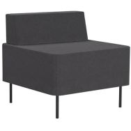 Chauffeuse une place avec dossier gris/anthracite