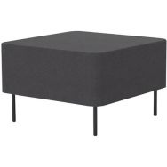 Chauffeuse une place sans dossier gris Anthracite