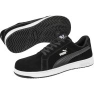 Chaussures de sécurité basses ICONIC SUEDE BLACK S1PL ESD FO SR - Puma