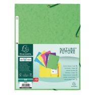 Chemise 3 rabats à élastiques carte lustrée 400g/m2 ® A4
