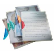 Chemise Colorclip en polypropylène transparent A4, clip 3 mm
