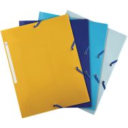 Chemise à élastique 3 rabats BeeBlue - A4 - x24 assorties