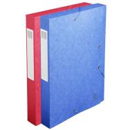 Chemise élastiques rabats 24,5x32,5cm dos 4cm carte lustrée- Exacompta