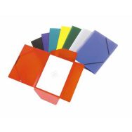 Chemise polypropylène élastiques et rabats pour format A4  épaisseur 4/10e couleurs assorties