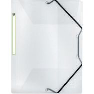 Chemise polypropylène translucide 3 rabats + élastique recyclée de pré-consommation 21x29.7 cm