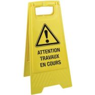 Chevalet Attention travaux en cours