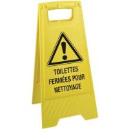 Chevalet Toilettes fermées pour nettoyage
