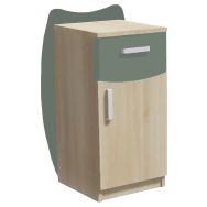 Chevet tiroir,1PForma 45,5x74,5x35cm acacia/eucalyptus