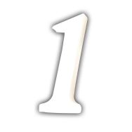 Chiffres à décorer en papier mâché 12 cm blanc - Décopatch