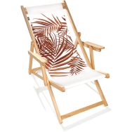 Chilienne de jardin en bois d'Eucalyptus Jungle rouge-