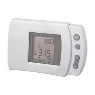 Chronothermostat numérique programmable, chaud/froid. Blanc