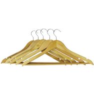 Cintres droits bois verni 43 cm lot de 5