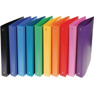 Classeur 4 anneaux 30 mm PP opaque coloris assorties A4 maxi