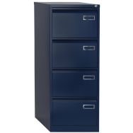 Classeur 4 tiroirs pour dossiers suspendus - Noir