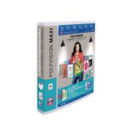 Classeur Polyvision Maxivision A4XL Dos 40mm 4 anneaux Couverture Polypro Incolore