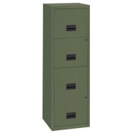 Classeur métal 4 tiroirs dossiers suspendus Kaki