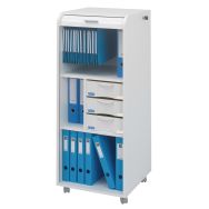 Classeur mobile ORGA haut. 117 cm 3 tiroirs 1 DS blanc