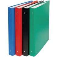 Classeur rembordé pvc 4 anneaux 30mm A4 maxi 24x32cm