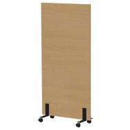 Claustra Milan 80x160cm sur roulettes Hêtre naturel