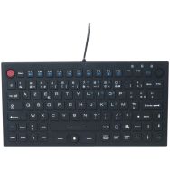 Clavier Souris compact en silicone rigide étanche USB noir