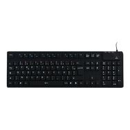 Clavier filaire lavable Samar ACK-729/N - MCL