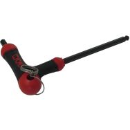Clé male 6 pans spherique poignee l 2 mm avec clip inox FME