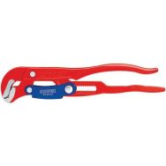Clé serre-tubes en S avec réglage rapide revêtement poudre, rouge 330 mm _ 83 60 010