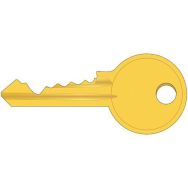 Clef passe pour serrure à clefs