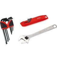 Clés males en mm ratelier de 9 - cutter - cle à molette 10''