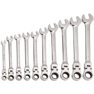 Clés mixtes à cliquet articulées (x10)