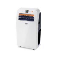 Climatiseur mobile monobloc réversible blanc, bleu et orange
