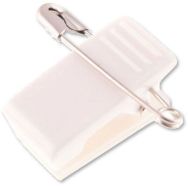 Clip adhésif à pince plastique et épingle