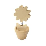 Clip mémo sur ressort pot de fleurs