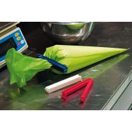 Clip pour fermeture de poches pâtissières