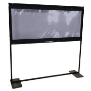Cloison Covid 160x160 cm en aluminium/PVC ajustable en hauteur